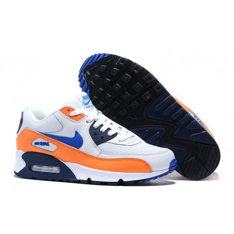 Scarpe Nike Air Max 90 Blanco Arancio Blu