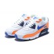 Scarpe Nike Air Max 90 Blanco Arancio Blu