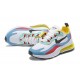 Nike Air Max 270 React - Bianco Blu Giallo