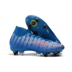 Nike Mercurial Superfly VII Elite SG-Pro Anti-Clog Blu Rosso