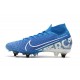 Nike Mercurial Superfly VII Elite SG-Pro Anti-Clog Blu Bianco