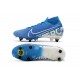 Nike Mercurial Superfly VII Elite SG-Pro Anti-Clog Blu Bianco