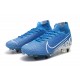 Nike Mercurial Superfly VII Elite SG-Pro Anti-Clog Blu Bianco