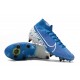 Nike Mercurial Superfly VII Elite SG-Pro Anti-Clog Blu Bianco