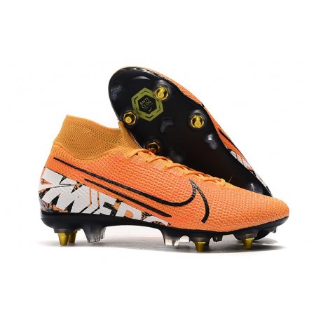 Nike Mercurial Superfly VII Elite SG-Pro Anti-Clog Arancio Bianco