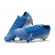 Nike Mercurial Vapor XIII Elite SG Pro Anti Clog New Lights Blu Bianco