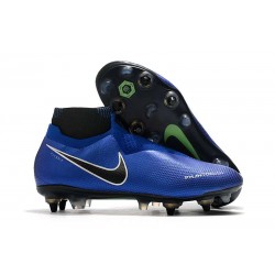 NIKE - PHANTOM VISION ELITE DF SG-PRO AC Bianco Nero Blu Racer