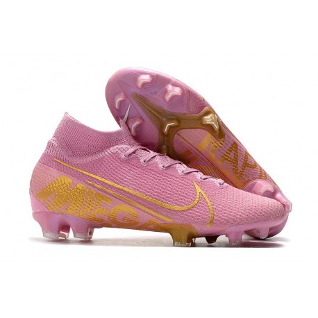 Nike Mercurial Superfly VII Elite FG Scarpa da Calcio Rosa Oro