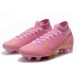 Nike Mercurial Superfly VII Elite FG Scarpa da Calcio Rosa Oro