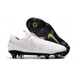 Scarpe Calcio Nike Tiempo Legend Elite SG Bianco Platino Grigio Lupo