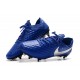 Scarpe Calcio Nike Tiempo Legend Elite SG Blu Argento