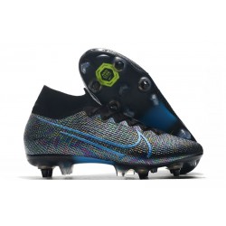 Nike Mercurial Superfly VII Elite SG-Pro Anti-Clog Nero Blu