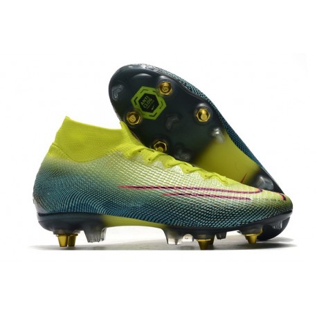 Nike Mercurial Superfly VII Elite SG-Pro Anti-Clog Limone Venom Nero Verde