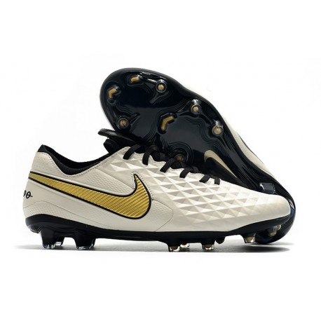 Nike Tiempo Legend 8 Elite Scarpe Uomo - Bianco Oro