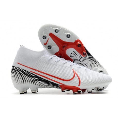 Nike Scarpa da Calcio Mercurial Superfly 7 Elite AG-Pro Bianco Rosso