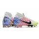 Nike Neymar Mercurial Superfly 7 Elite AG-Pro Bianco Nero Blu Racer Volt