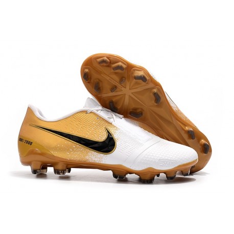 Nike Scarpe Phantom Venom Elite FG Oro Bianco Nero