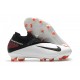 Nike Phantom VSN 2 Elite DF FG Uomo -Bianco Nero Cremisi Laser