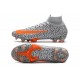 Nike Mercurial Superfly 7 Elite DF FG Bianco Arancione Total Nero