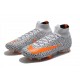 Nike Mercurial Superfly 7 Elite DF FG Bianco Arancione Total Nero