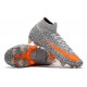 Nike Mercurial Superfly 7 Elite DF FG Bianco Arancione Total Nero