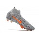 Nike Mercurial Superfly 7 Elite DF FG Bianco Arancione Total Nero