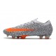 Nike Mercurial Vapor 13 Elite FG ACC CR7 Bianco Arancione Total Nero