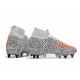 Nike Mercurial Superfly 7 Elite SG-Pro AC CR7 Bianco Arancione Nero