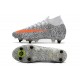 Nike Mercurial Superfly 7 Elite SG-Pro AC CR7 Bianco Arancione Nero