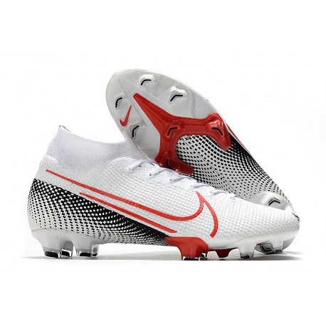 Nike Mercurial Superfly 7 Elite DF FG Bianco Cremisi Laser Nero