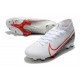 Nike Mercurial Superfly 7 Elite DF FG Bianco Cremisi Laser Nero