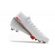 Nike Mercurial Superfly 7 Elite DF FG Bianco Cremisi Laser Nero