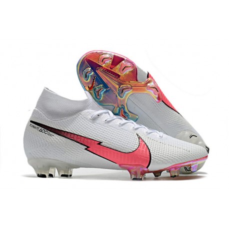 Nike Mercurial Superfly 7 Elite DF FG Bianco Cremisi