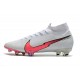 Nike Mercurial Superfly 7 Elite DF FG Bianco Cremisi