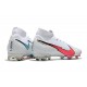 Nike Mercurial Superfly 7 Elite DF FG Bianco Cremisi