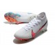 Nike Mercurial Superfly 7 Elite DF FG Bianco Cremisi