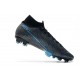 Nike Mercurial Superfly 7 Elite DF FG Wavelength - Nero Blu