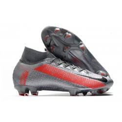 Nike Mercurial Superfly 7 Elite DF FG Grigio Bomber Nero