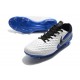 Scarpa Cuir Nike Tiempo Legend VIII Elite FG Bianco Blu Nero