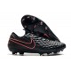 Scarpa Cuir Nike Tiempo Legend VIII Elite FG Nero Rosa