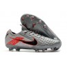 Scarpa Cuir Nike Tiempo Legend VIII Elite FG Grigio Nero Rosso