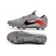 Scarpa Cuir Nike Tiempo Legend VIII Elite FG Grigio Nero Rosso