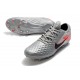 Scarpa Cuir Nike Tiempo Legend VIII Elite FG Grigio Nero Rosso