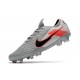 Scarpa Cuir Nike Tiempo Legend VIII Elite FG Grigio Nero Rosso