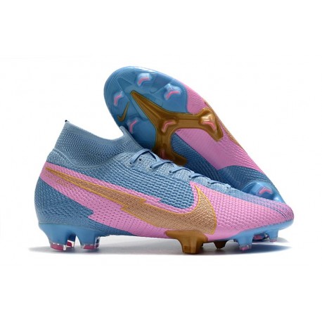 Nike Mercurial Superfly VII Elite 360 FG ACC Blu Rosa Oro