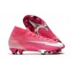 Nike Mercurial Superfly VII Elite FG x Mbappé Rosa Blast Bianco Nero