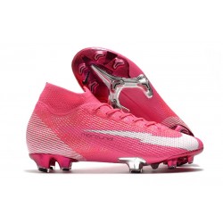 Nike Mercurial Superfly VII Elite FG x Mbappé Rosa Blast Bianco Nero