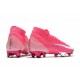 Nike Mercurial Superfly VII Elite FG x Mbappé Rosa Blast Bianco Nero