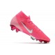 Nike Mercurial Superfly VII Elite FG x Mbappé Rosa Blast Bianco Nero