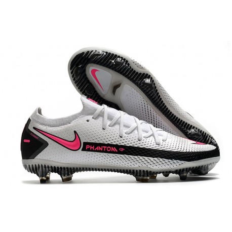 Scarpa Nouvo 2021 Nike Phantom GT Elite FG Bianco Rosa Blast Nero